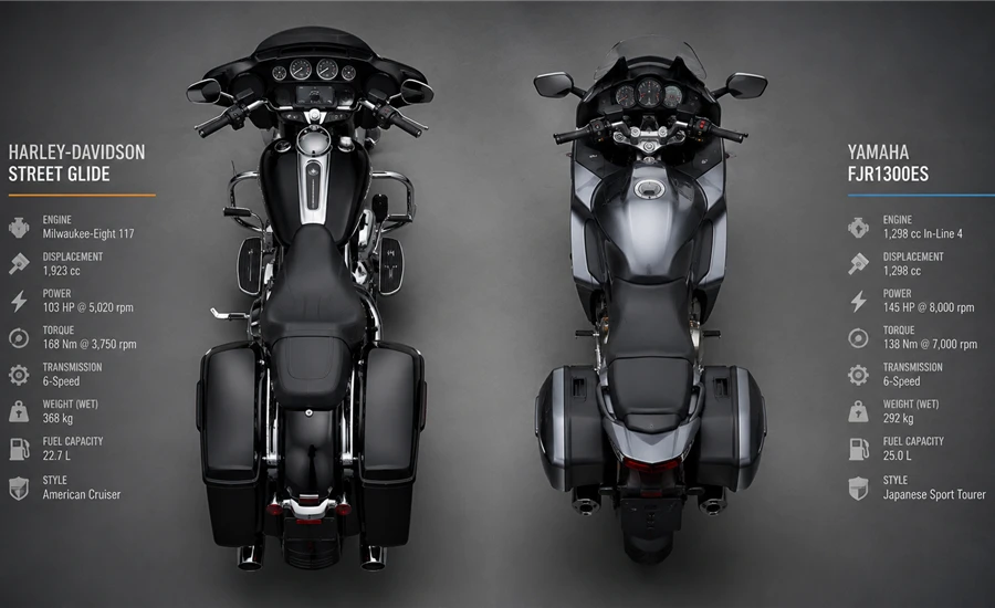 国産大型バイクとのハーレー燃費比較