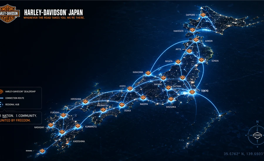 レッドバロンが持つ全国規模の在庫ネットワーク