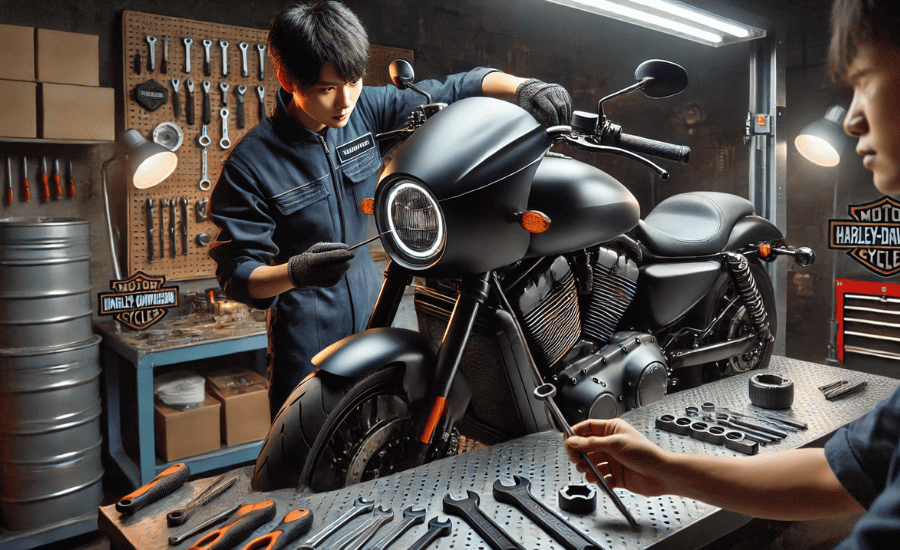 ハーレーロケットカウル装着時の調整ポイント