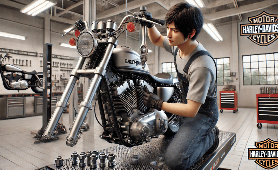 ハーレーハンドルクランプの締め付けトルク管理