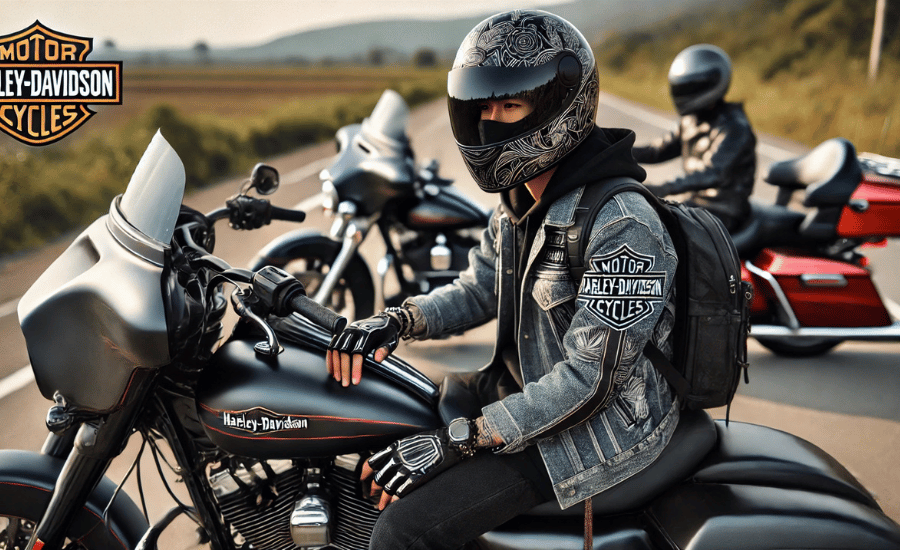 ハーレーのフルフェイスで個性が光るかっこいい組み合わせ