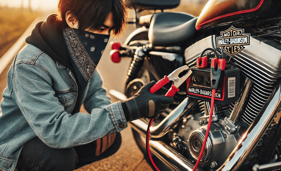 ハーレージャンプスターターのつなぎ方